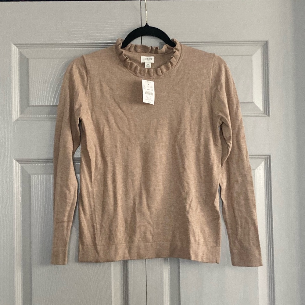 J. Crew ruffle neck sweater